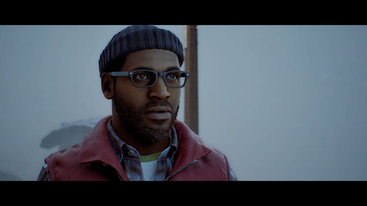 Simon Ordell in a red vest and glasses standing in the St. Amelia fog